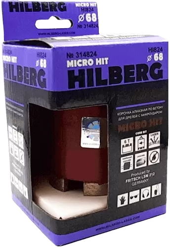 Коронка алмазная SDS-Plus 68 мм под пылеудалитель Hilberg Laser Micro Hit HI824 - интернет-магазин «Стронг Инструмент» город Челябинск