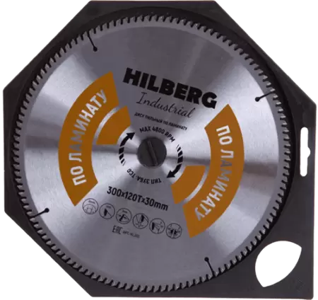 Пильный диск по ламинату 300*30*Т120 Industrial Hilberg HL300 - интернет-магазин «Стронг Инструмент» город Москва
