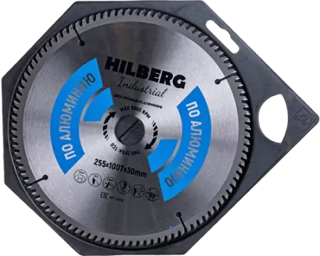 Пильный диск по алюминию 255*30*Т100 Industrial Hilberg HA255 - интернет-магазин «Стронг Инструмент» город Челябинск