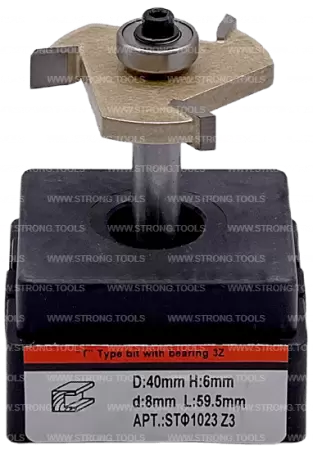 Фреза фальцевая с нижним подшипником S8D40H6Z3 Standard Strong СТФ-10233006