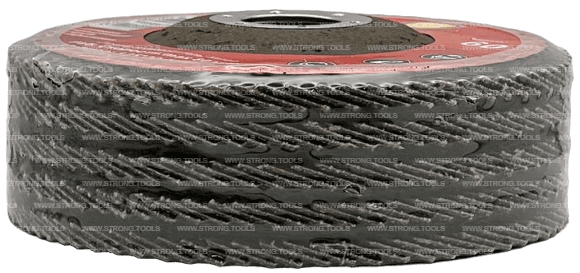 Лепестковый угловой шлифкруг 125*22.23мм Р120 Econom Strong СТУ-243125120 - интернет-магазин «Стронг Инструмент» город Челябинск