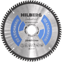 Пильный диск по алюминию 210*30*Т80 Industrial Hilberg HA210 - интернет-магазин «Стронг Инструмент» город Челябинск