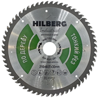 Пильный диск по дереву 210*30*1.6*60T Hilberg HWT212
