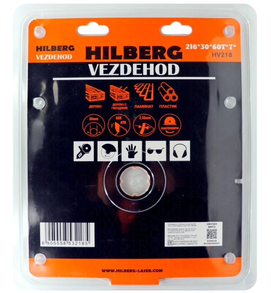 Универсальный пильный диск 216*30*60Т Vezdehod Hilberg HV218 - интернет-магазин «Стронг Инструмент» город Челябинск